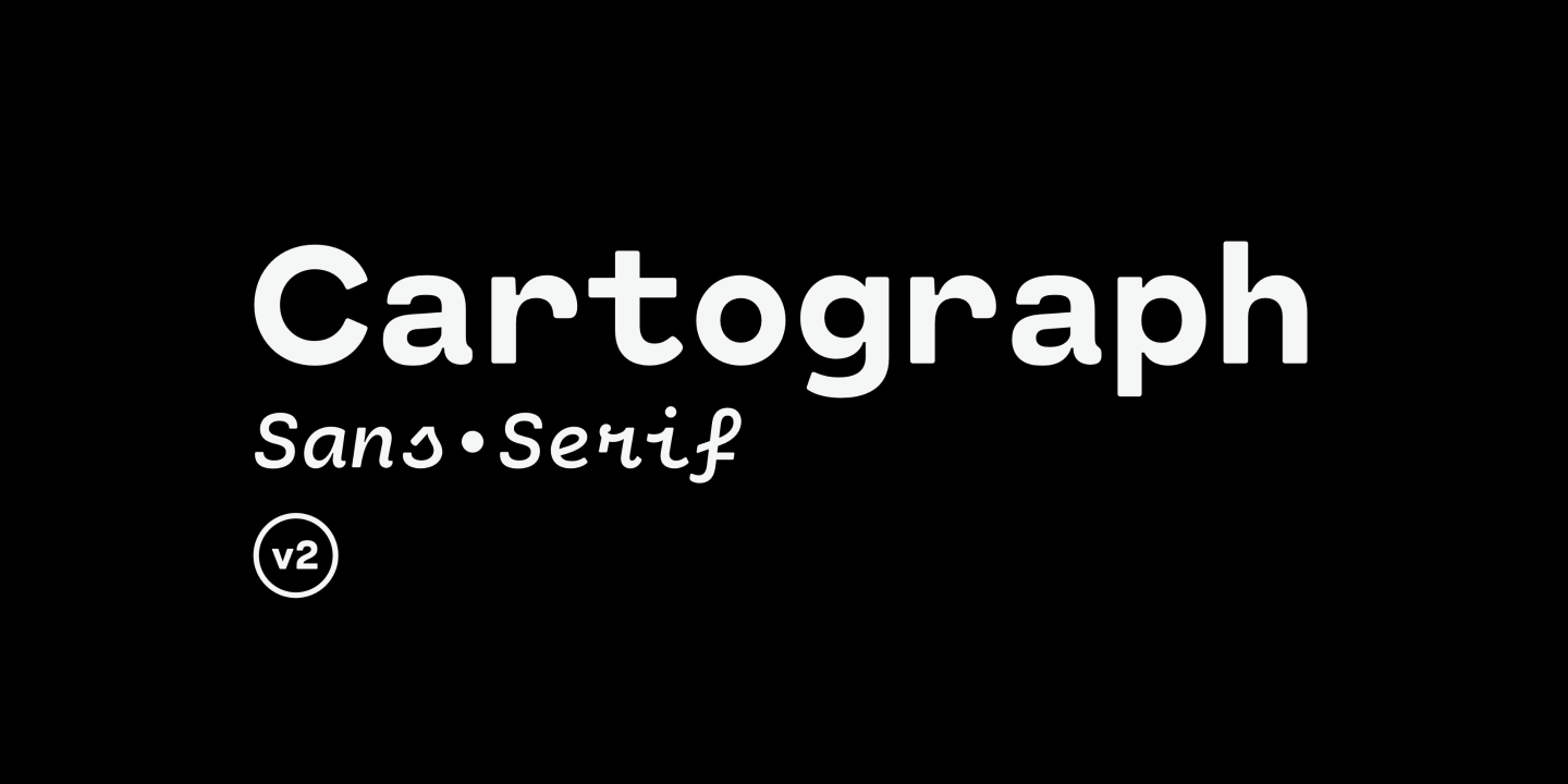 Пример шрифта Cartograph CF